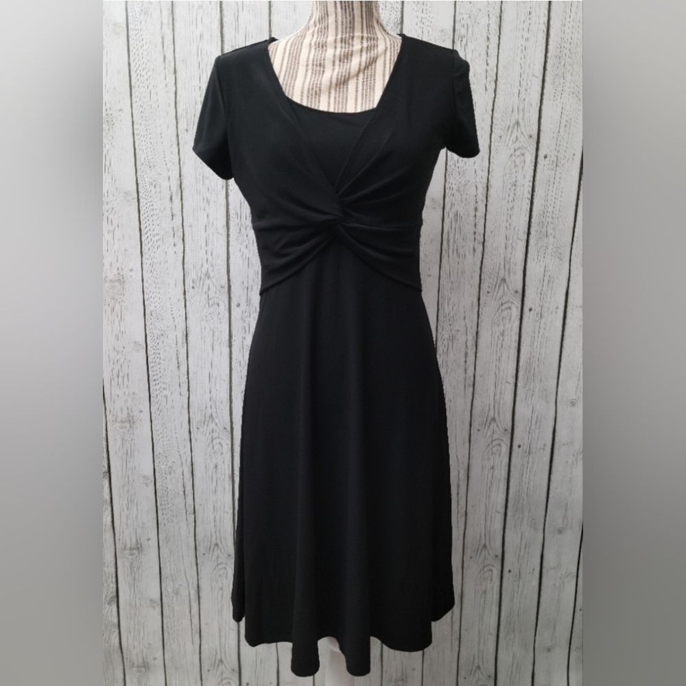 JM Collection Faux-Wrap Dress, Size SP